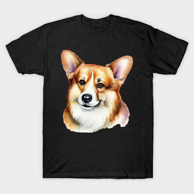 Corgi Portrait T-Shirt by jillnightingale